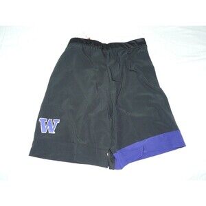 UW Washington Huskies NCAA Player Issue Adidas Black Shorts Men's S NWT MSRP $55